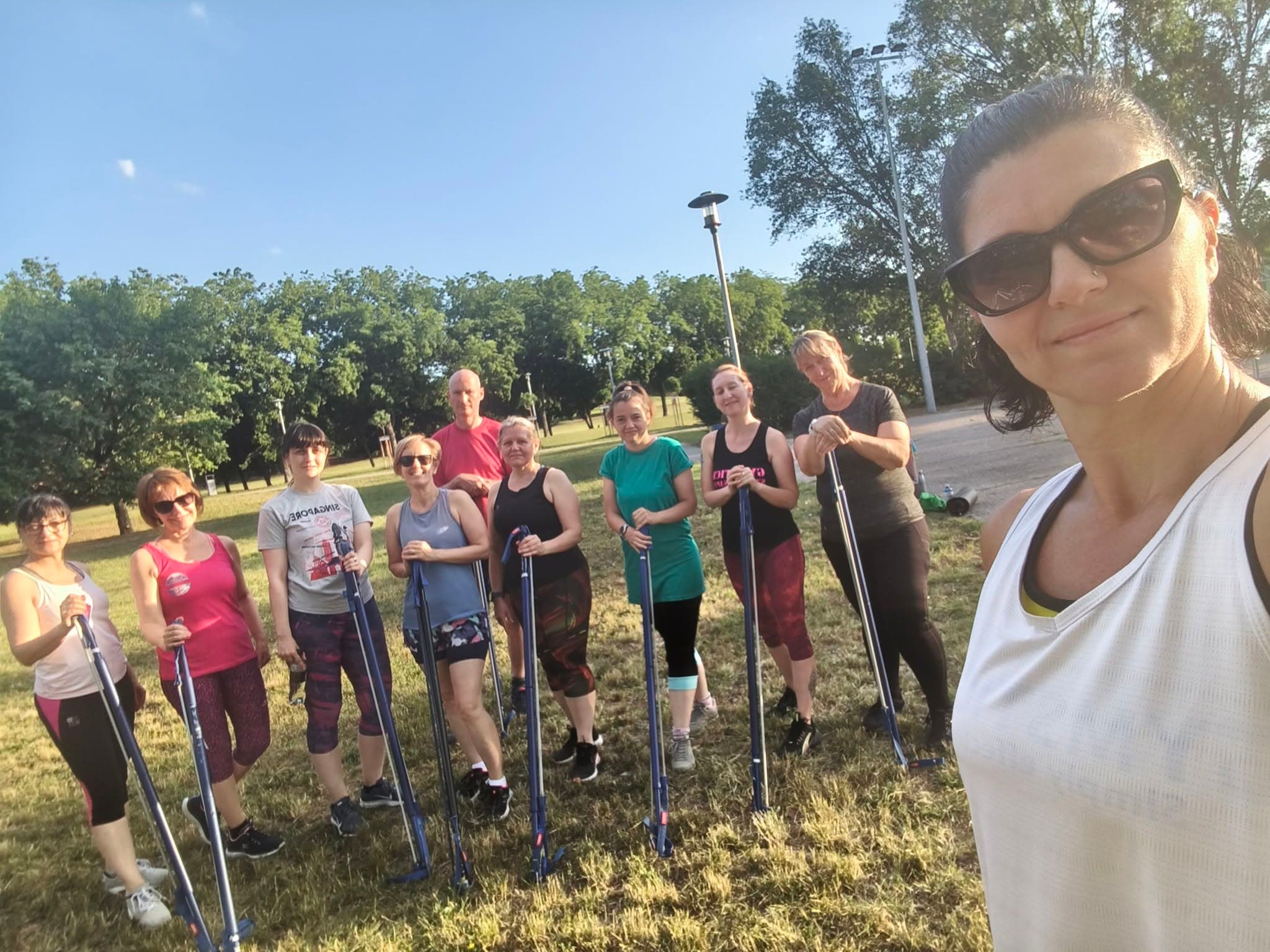 Gymstick csoport edzés utáni közös fotó